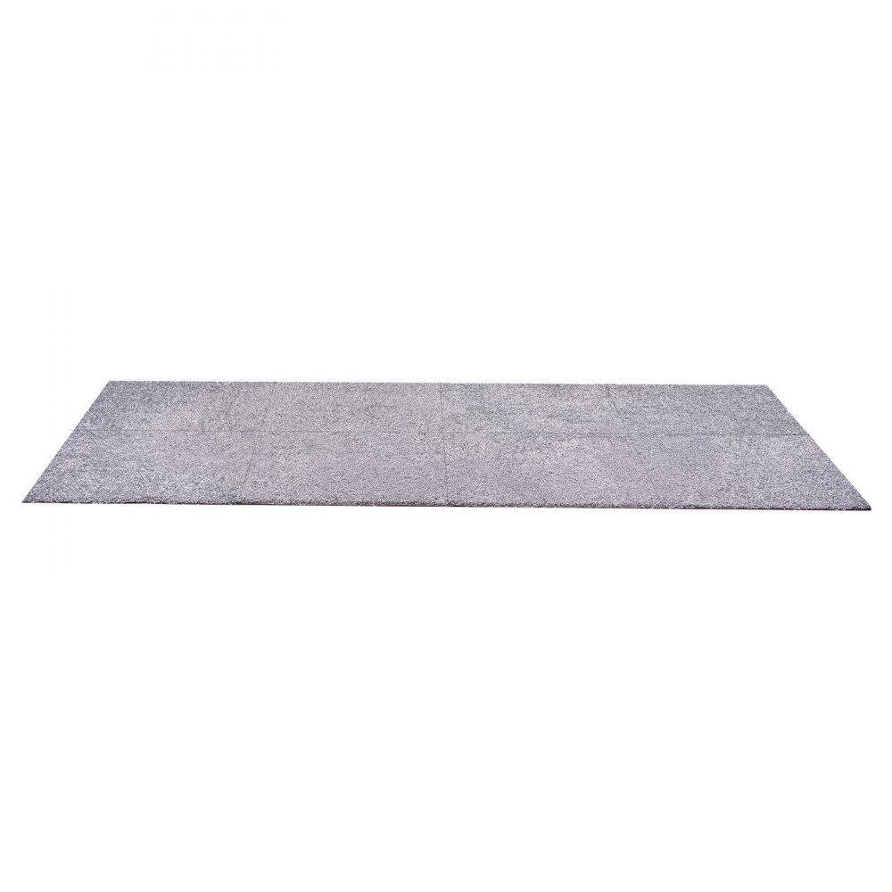 VEVOR Piastrelle per Moquette, 457x457 mm, Confezione da 10 Tappeti Quadrati Staccabili e Attaccabili, Autoadesive per Pavimenti Morbidi Imbottiti per Copertura 2,1㎡, per Soggiorno Ufficio, Grigio