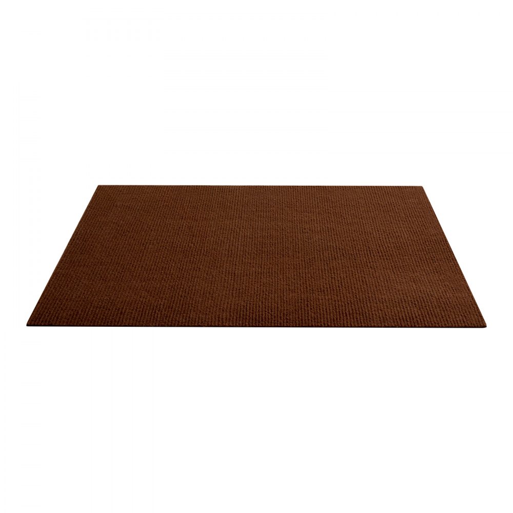 VEVOR Piastrelle per Moquette 610x610 mm, 20 Pezzi Tappetini Quadrati Autoadesivi, Morbidi Imbottiti per Pavimenti Senza Cuciture 7,4㎡, Facile Sostituzione per Soggiorno, Marrone Scuro