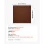VEVOR Piastrelle per Moquette 610x610 mm, 20 Pezzi Tappetini Quadrati Autoadesivi, Morbidi Imbottiti per Pavimenti Senza Cuciture 7,4㎡, Facile Sostituzione per Soggiorno, Marrone Scuro