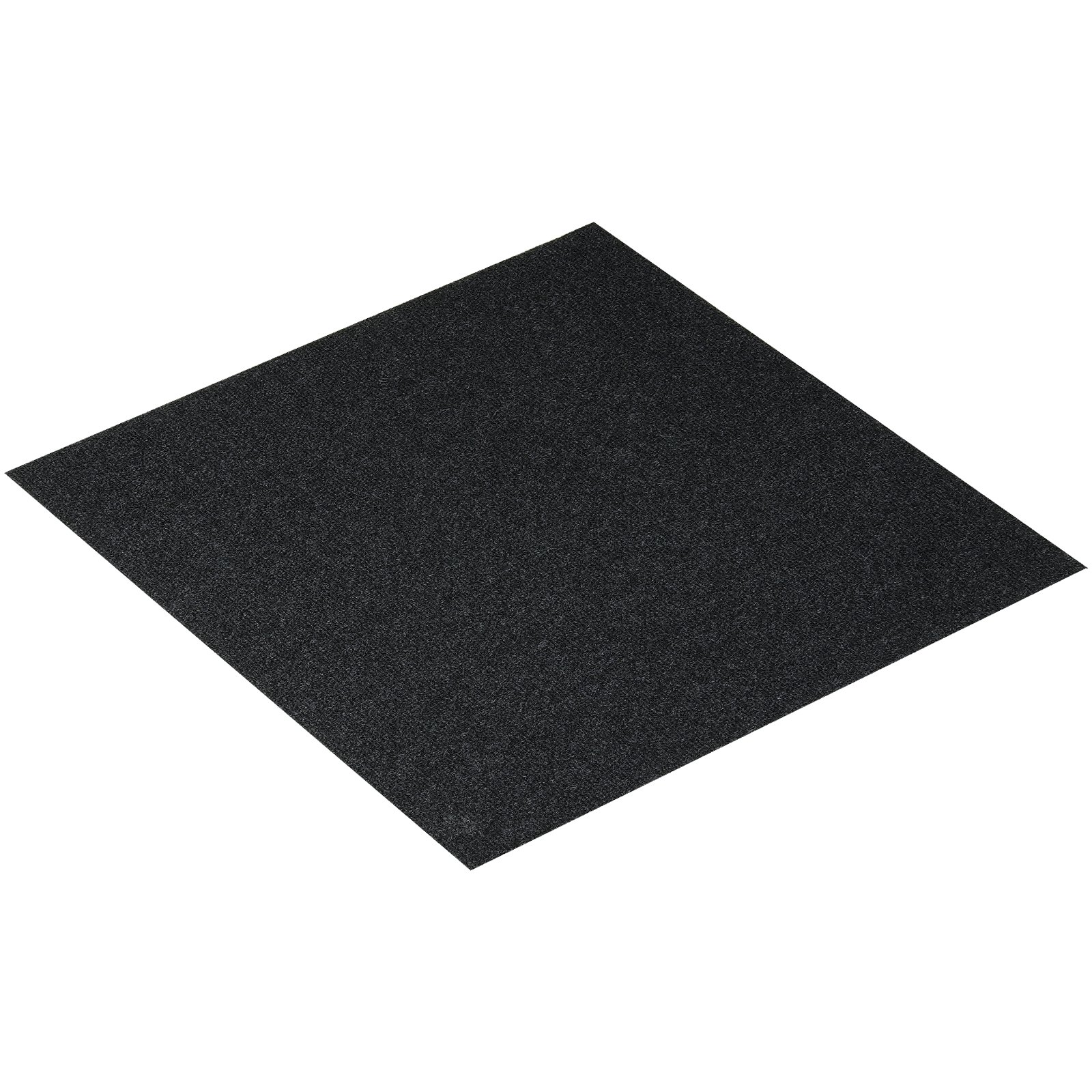 VEVOR Piastrelle per Moquette Stacca Incolla, Piastrelle per Moquette Autoadesive Quadrate da 610 x 610 mm Piastrelle per Moquette Morbide Imbottite, per Soggiorno Interni ed Esterni, Nero Carbonio