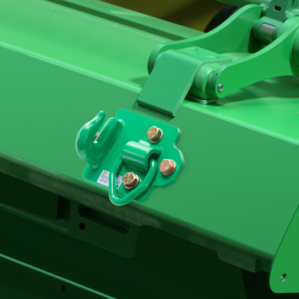 VEVOR Ganci per Benna Trattore 9,52 mm 2 Pezzi, con Anello di Ancoraggio Piastre Posteriori, Ganci Presa Acciaio Forgiato Grado 70, Massima Resistenza Rottura 6803 kg per Benna Trattore Camper Verde