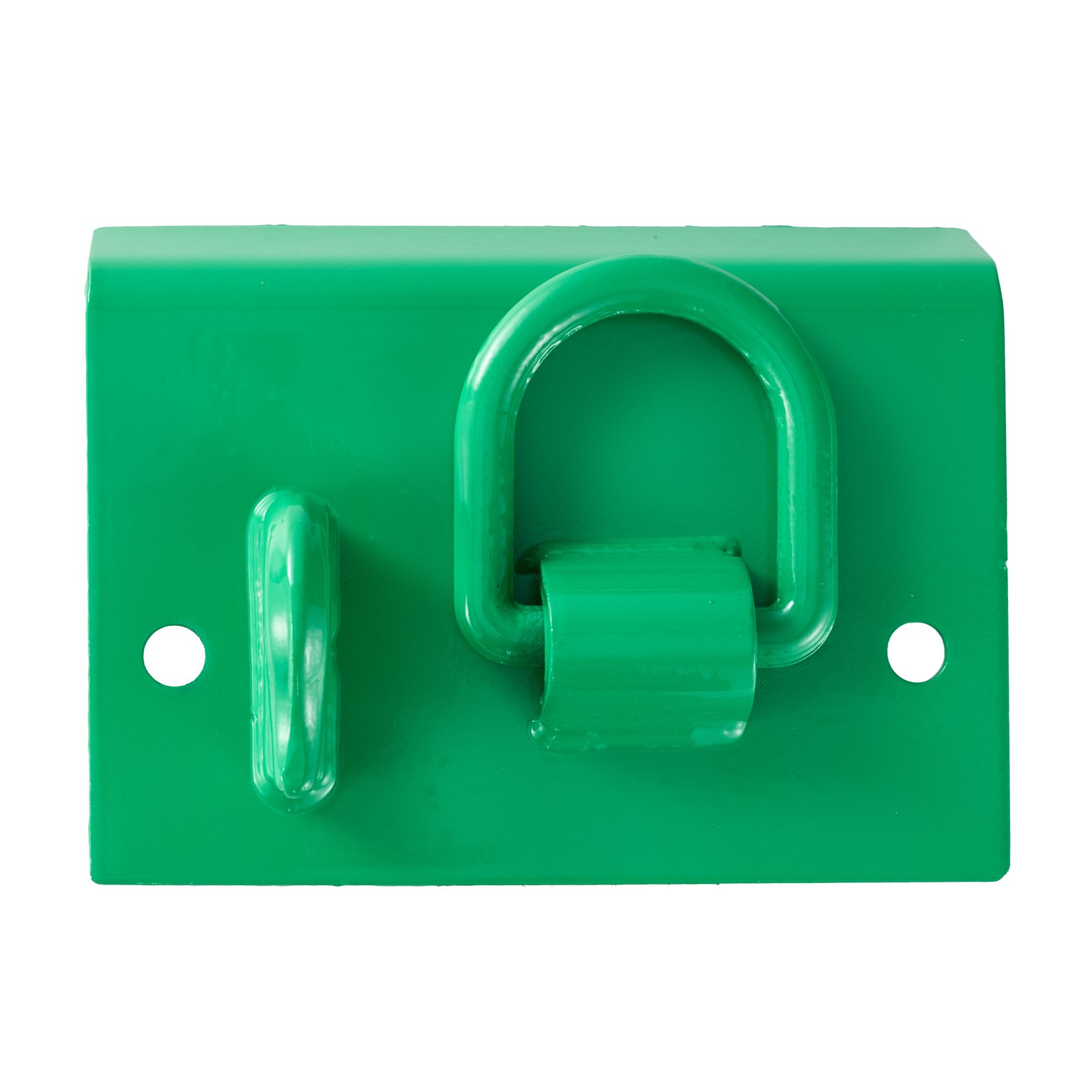 VEVOR 7.93mm Tractor Bucket Hook with Lashing Ring, Grade 70, Steel, Set of 2, Screw-on Grab Hook with Backplate, Compatible with Tractor Buckets, Motorhomes, UTVs, Max. Breaking Strength 5443.1kg