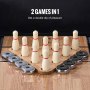 VEVOR Tavolo da Shuffleboard 274 cm Set Gioco Combinato Bowling 2 in 1 Feste