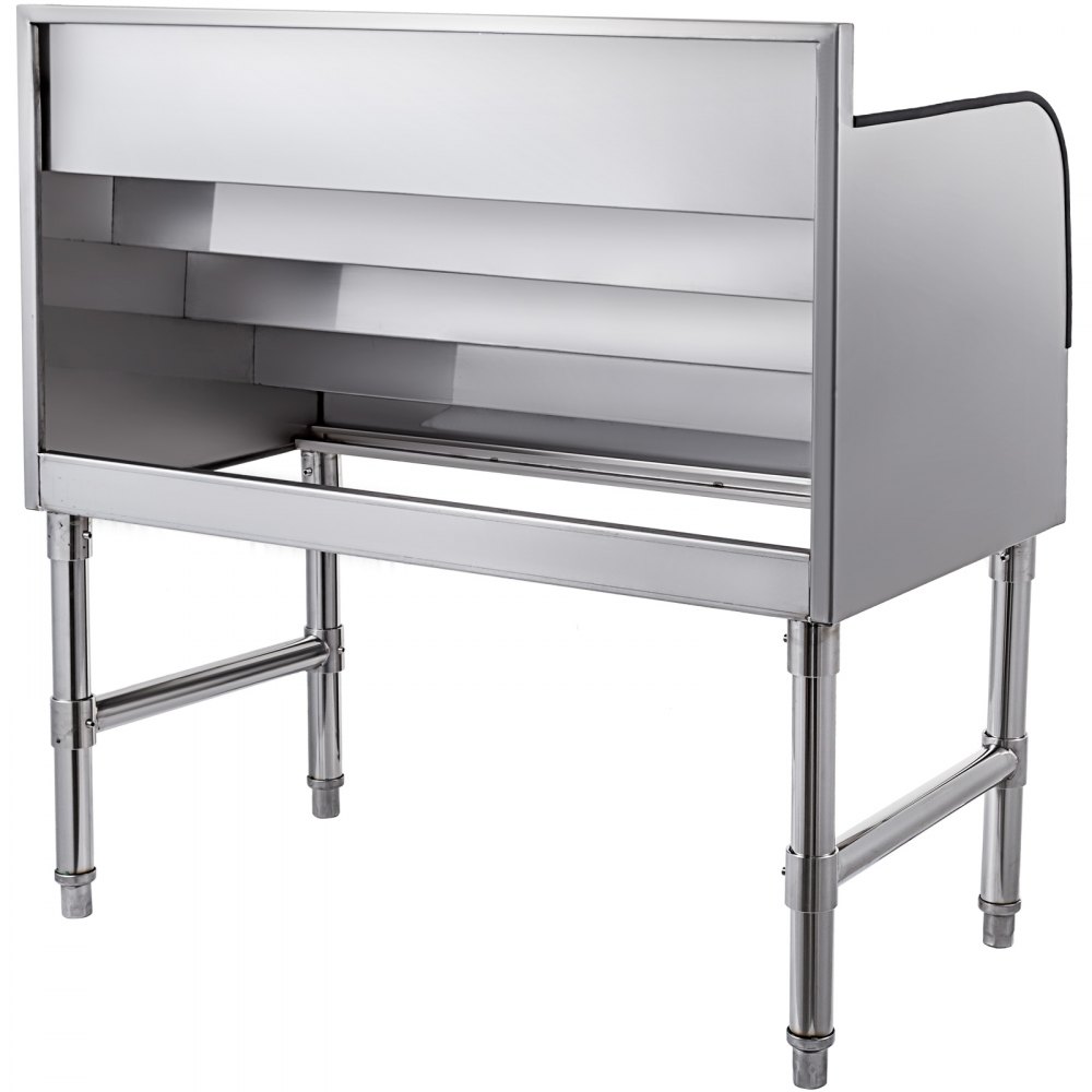 VEVOR Portabottiglie Liquori 4 Ripiani, Porta Bottiglie Vino Cinque Livelli 91x47x82,5cm in Acciaio Inossidabile, Portabottiglie per Liquori, Espositore per Bottiglie di Liquori