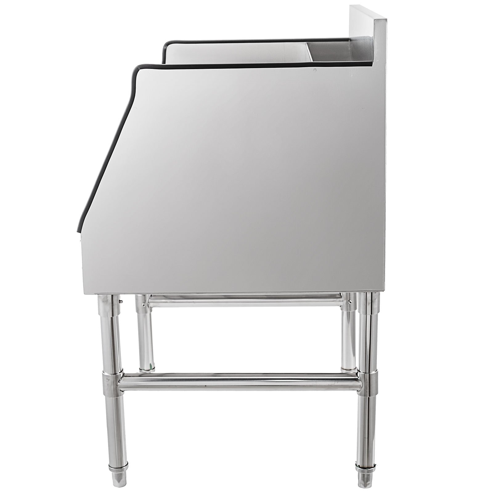 VEVOR Portabottiglie Liquori 5 Ripiani, Porta Bottiglie Vino Cinque Livelli 45x58x82,5cm in Acciaio Inossidabile, Portabottiglie per Liquori, Espositore per Bottiglie di Liquori