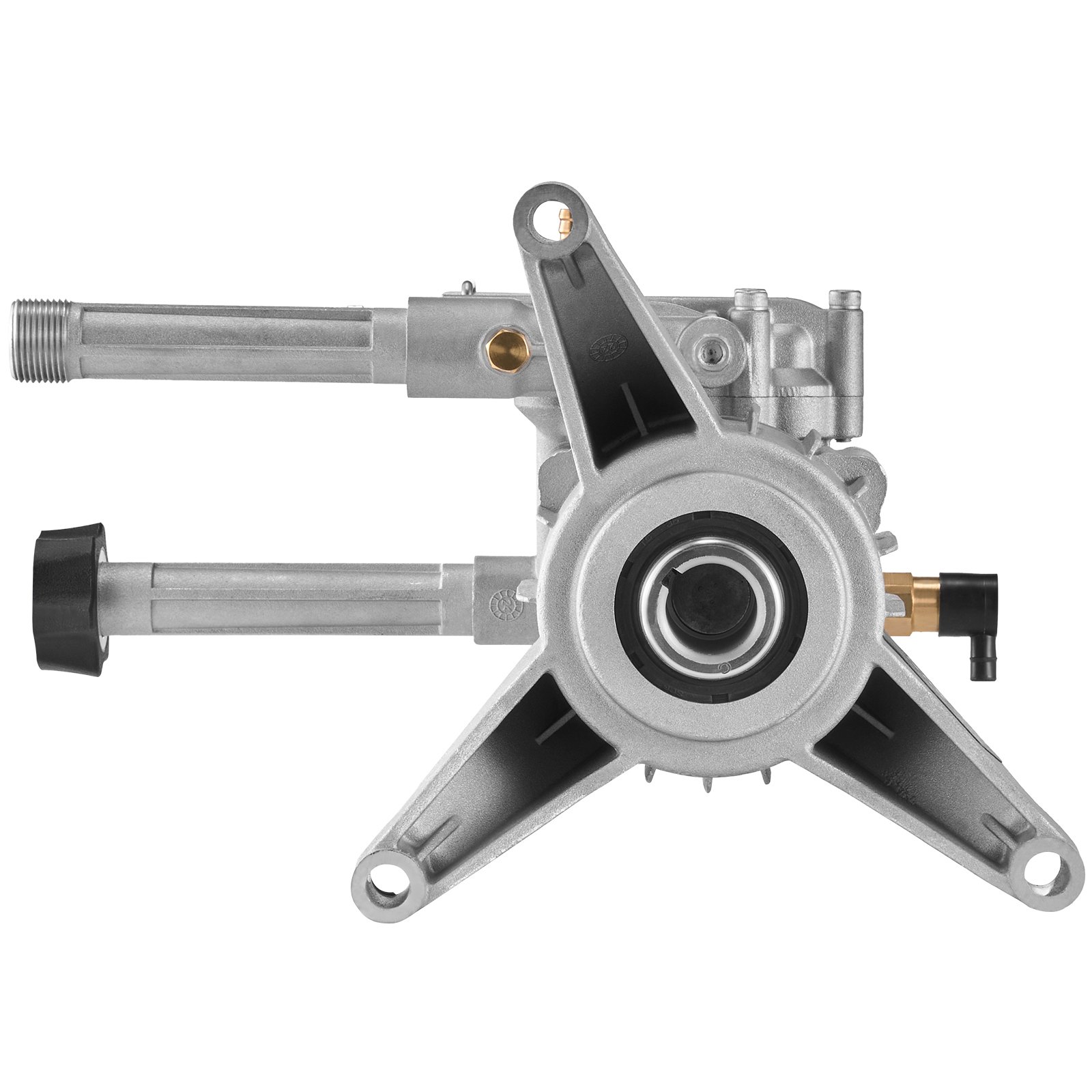 VEVOR Pompa per Idropulitrice, Albero Verticale 22,2 mm 3100 PSI 2,5 GPM Kit di Pompe per Idropulitrice Sostitutive, 5 Ugelli, Hardware e Tubo Sifone, Compatibile con Troy Bilt, PowerStroke, Craftsman