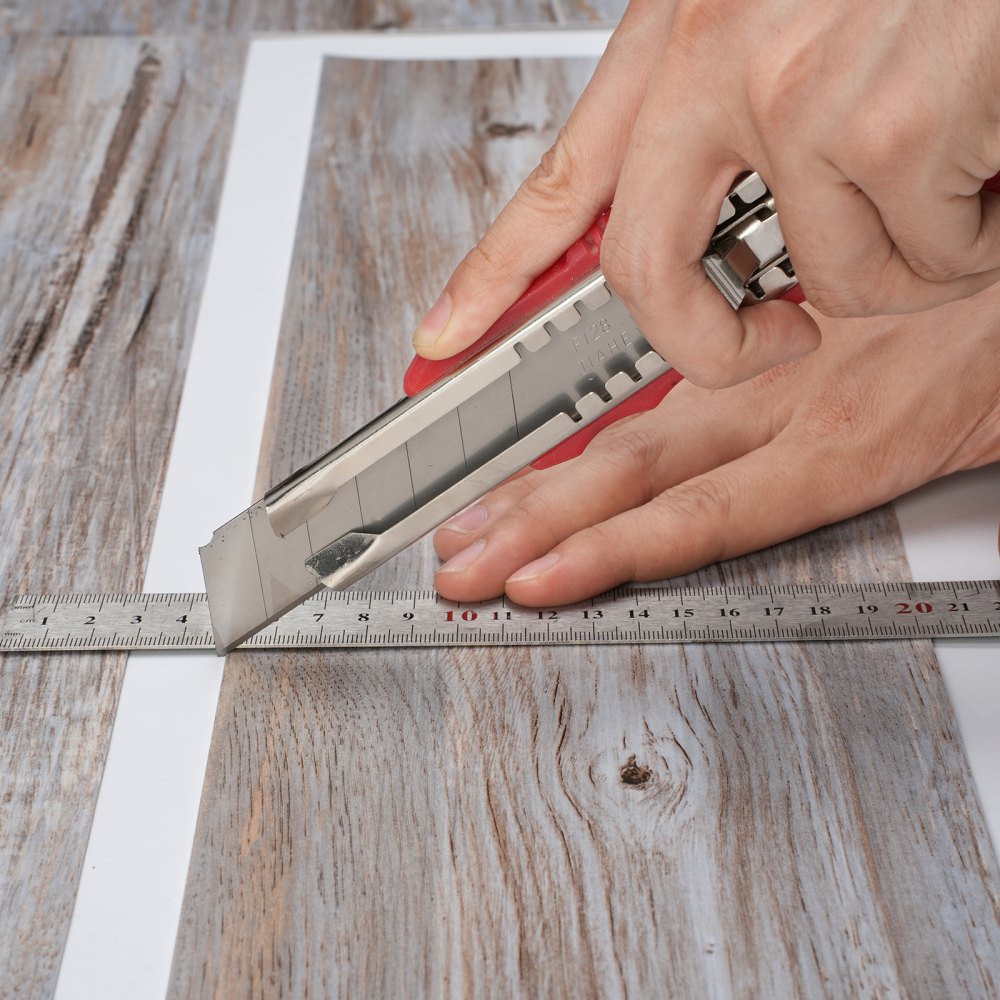 VEVOR Piastrelle per Pavimenti Autoadesive in Vinile 914 x 152 mm 36 Piastrelle Spesse 0,62 mm con Venature del Legno Vintage per Cucina, Sala da Pranzo, Camere da Letto e Bagni, Decorare per Casa