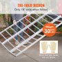 VEVOR Rampe in Alluminio, 1500 libbre, Rampa ripiegabile con cinghie di carico, Rampa di carico pieghevole per moto, trattore, ATV/UTV, camion, tosaerba, spazzaneve, 77"L x 54"W, 1 pezzo
