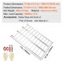 VEVOR Rampe in Alluminio, 1500 libbre, Rampa ripiegabile con cinghie di carico, Rampa di carico pieghevole per moto, trattore, ATV/UTV, camion, tosaerba, spazzaneve, 77"L x 54"W, 1 pezzo