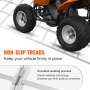 VEVOR Rampe in Alluminio, 1500 libbre, Rampa ripiegabile con cinghie di carico, Rampa di carico pieghevole per moto, trattore, ATV/UTV, camion, tosaerba, spazzaneve, 77"L x 54"W, 1 pezzo