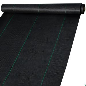 AUFUN Telo Nero Pacciamatura 1 m x 50 m, resistente alle erbacce, 100 g