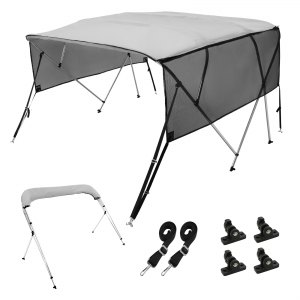 Bimini Top Boat Canopy | 3-4 impermeabile e Bimini Top – Parasole protettivo impermeabile per barche per esterni, console centrale copertura barca accessori