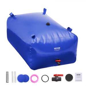 Sacca Pieghevole Per Acqua 115 Litri / 30 Galloni - Serbatoio D'acqua Portatile In PVC Per Campeggio E Stoccaggio