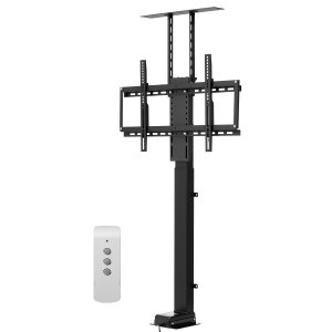 THEGA Staffa Motorizzata Per TV Sollevabile - 55-120 Pollici, Carico 130kg, Corsa 150cm, Telecomando, Doppio Motore