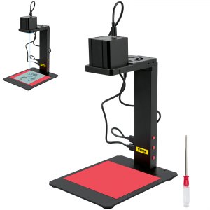 VEVORMacchinaperIncisioneLaser,100x100mmIncisoreLaserinLegadiAlluminioconSupportoperMessaaFuocoAutomaticaperIncidereVariMateriali,comeCarta,Tessuto,Legno,Pelle,Feltro