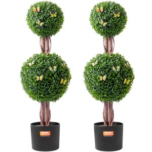 2 Alberi Di Bosso Artificiali VEVOR 91.4 Cm - Piante Finte Con Vaso Per Interni Ed Esterni - Foto 4