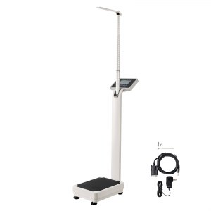 Bilancia Per Medici, Analizzatore Di Grasso Corporeo Ad Ultrasuoni Con Portata 440 Libbre Istruzioni Vocali Display Lcd La Misurazione Peso Altezza Valore Obesita Bmi Standard 1043530849