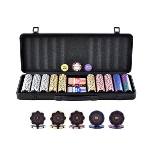 Monte Carlo Poker Chips 20 in tray 100 stuks | Cave & Garden Monte Carlo Poker Chips 20 in tray 100 stuks | Cave & Garden
