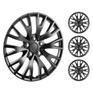 4 Coprimozzi Universali Diametro 101 Mm – Compatibili Con BBS 09.23.264 – Plastica ABS Nera