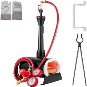 DEVIL-FORGE Forgia a Gas Propano DFHS2+1D/5.2 Fucina con 2 Bruciatori