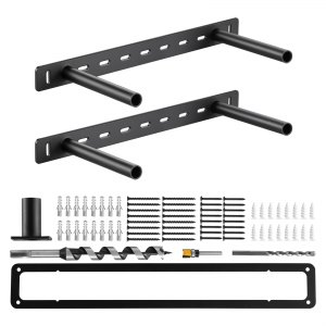 Mensole Galleggianti Da Parete 140 Cm – Set Da 2 – Marrone Rustico – Profondità 26 Cm – Carico Max 10 Kg