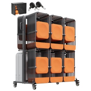 AREBOS Carrello da Trasporto per Esterni Pieghevole Compattabile Passeggino
