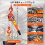 レバーホイスト チェーンホイスト 3300ポンドの容量、10インチのチェーン プーラープーリー付き