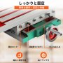 VEVOR コンパウンド フライス盤 ワークテーブル 17.7x6.7 2軸 クロス スライド ドリル バイス