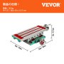 VEVOR コンパウンド フライス盤 ワークテーブル 17.7x6.7 2軸 クロス スライド ドリル バイス