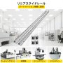 VEVOR リニアレール SBR20-1500mm 2 リニアスライドガイド 4 SBR20UU ベアリングブロック付き