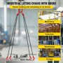 3m ヘビーデューティーリフティングチェーン スリングリフト 5T 4本吊りグレード 80 6600Lb