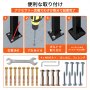 錬鉄製の手すり 調整可能な手すり 調整可能 0° ～ 45° 4〜5ステップに適合 黒 手すり 庭 安定
