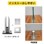 Vevor 10PCS ガラス手すりクランプ、スピゴットガラス手すり、ガラスクランプ、ステンレス鋼