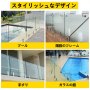 Vevor 10PCS ガラス手すりクランプ、スピゴットガラス手すり、ガラスクランプ、ステンレス鋼