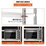 収納ラック 棚板ユニット 収納棚 1219.2x469.9mm 5段 ステンレススチールキッチン棚