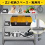 VEVOR 商用ステンレス鋼テーブル バーベキュー準備テーブル 1220x450x855mm レストラン
