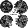 VEVORスリップクラッチPTOスリップクラッチ13/8"PTOスリップシャフト用スムースエンドブラック