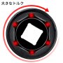VEVOR インパクトソケットセット 1/2インチ ドライブ 19PCS 3/8インチ-1-1/2インチ ディープ6ポイントソケット