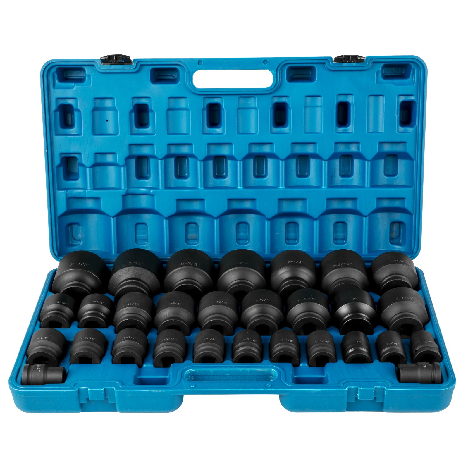 VEVOR インパクトソケットセット 3/4インチ ドライブ 29PCS 3/4インチ-2-1/2インチ 6ポイントソケット