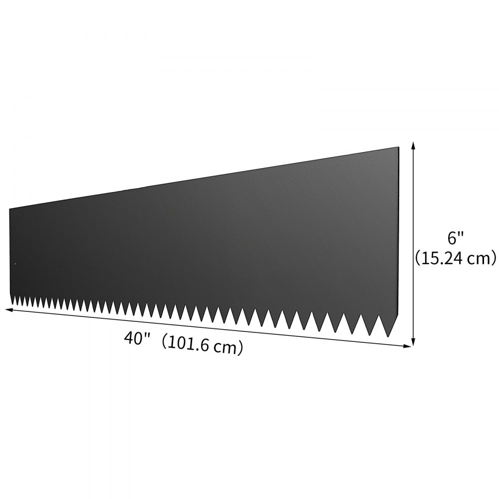 スチールランドスケープエッジング 造園用スチールエッジング 6個 40x6インチ 芝生エッジング