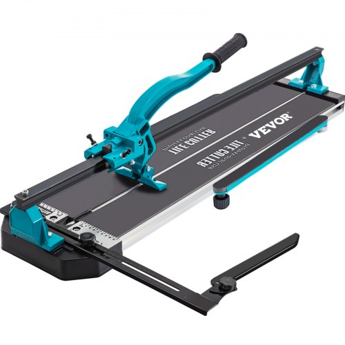 VEVOR タイルカッター 24インチ レーザーガイド付きカッティングツール シングルレール ダブルブラケット