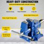 VEVOR 多用途ベンチバイス 5インチ 30Kn 360°回転ベースとヘッド付き ヘビーデューティー