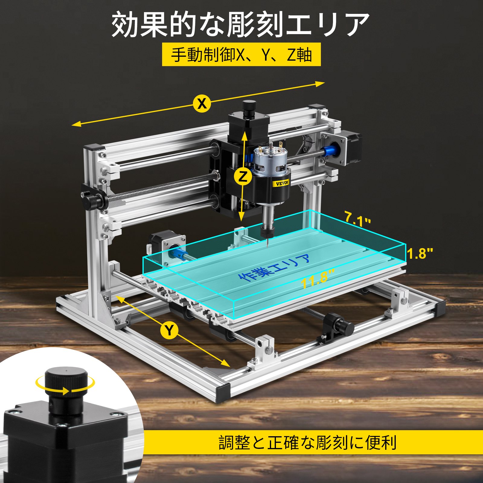 木 PVB PCB のための CNC 3018 DIY 3 の軸線の彫刻家のキット GRBL 制御フライス盤