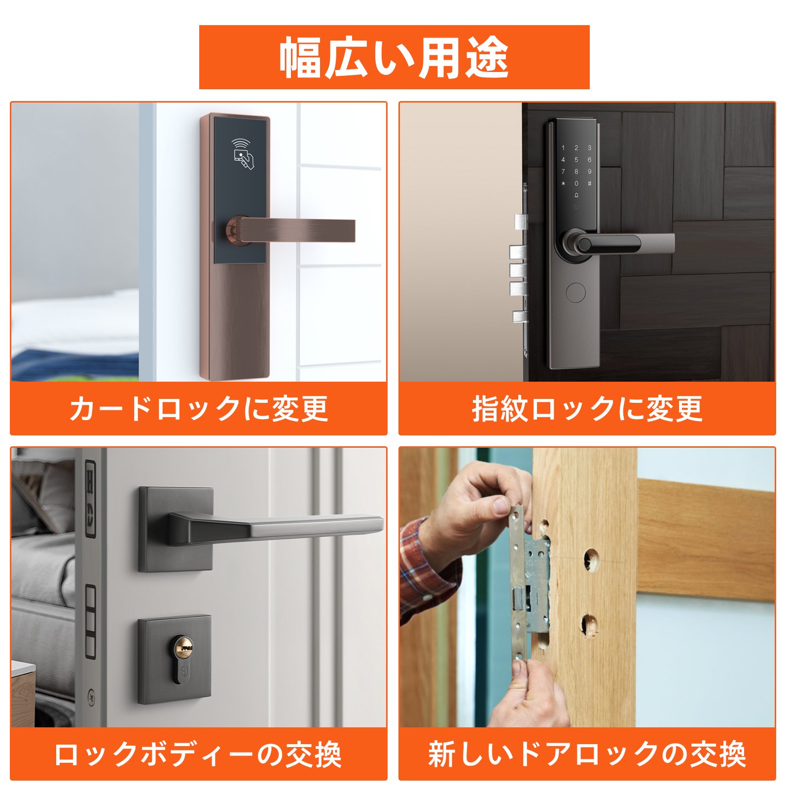 VEVOR 16PCS モーティス ドアロック フィッティング モルティザージグキットツール 3個カッターと1個ルーラー付