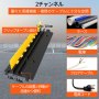5PCSデュアルチャネルケーブルプロテクターカバー22000LB容量ヘビーデューティー