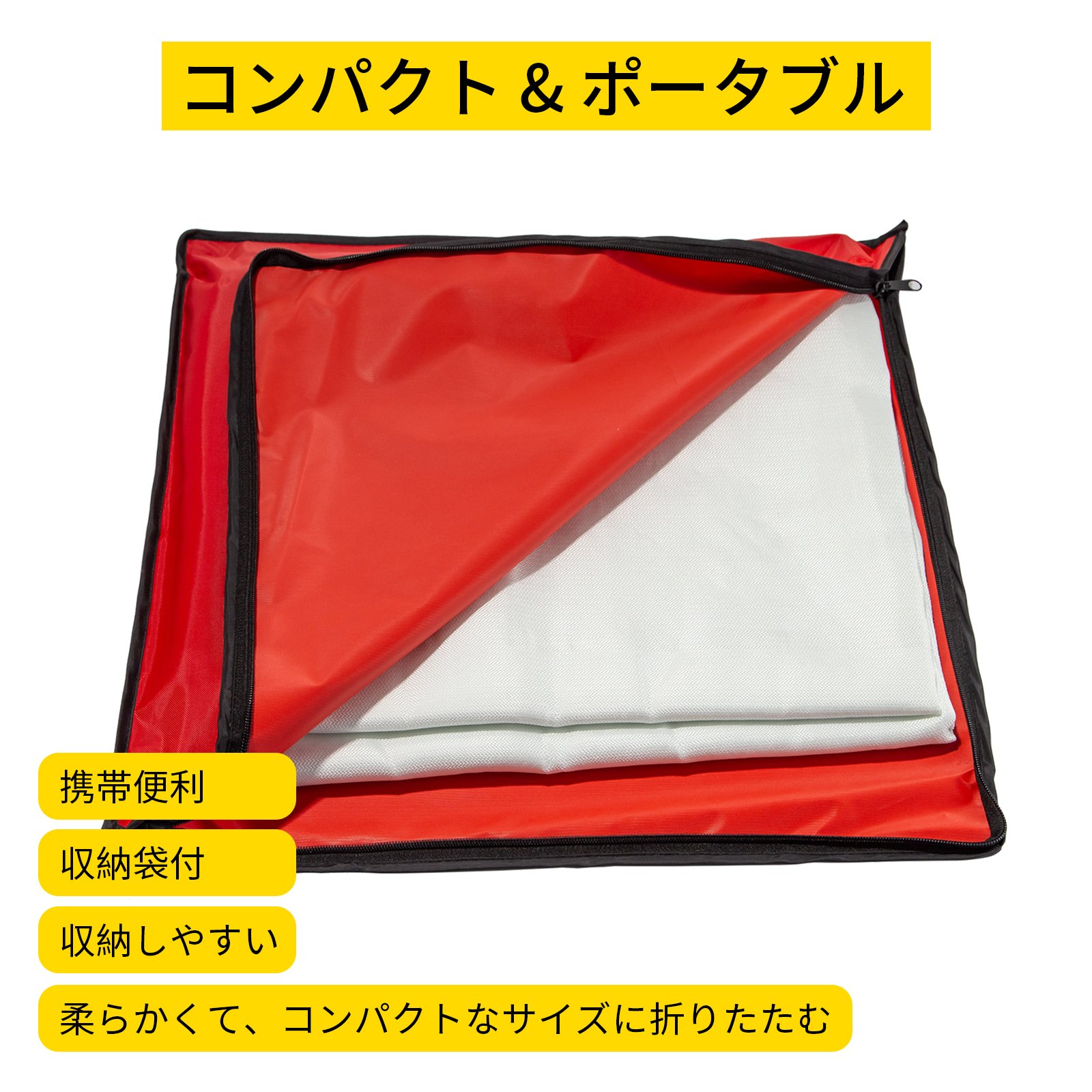 溶接毛布 ガラス繊維 高耐久溶接ブランケット 2.4x3.05m 丈夫な防火毛布 耐火断熱 白