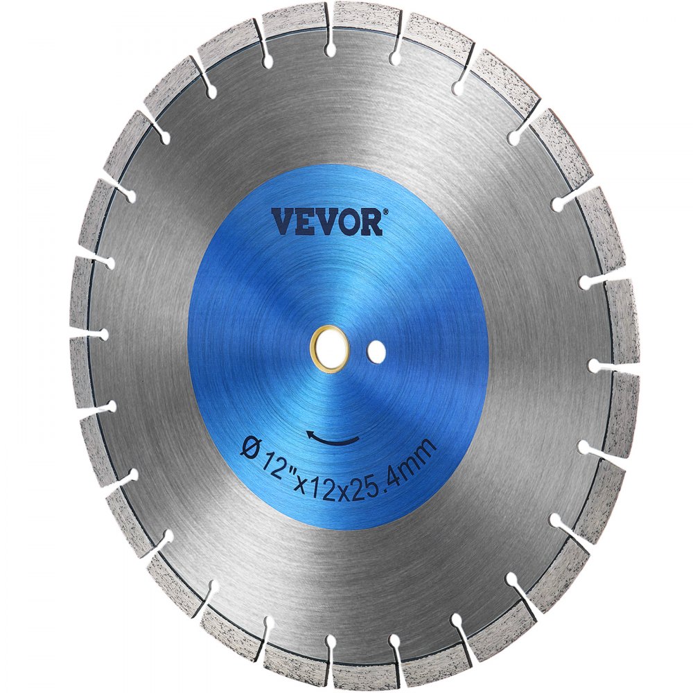 VEVOR 12インチ ダイヤモンドブレード コンクリートソーブレード セグメント高さ0.47インチ コンクリート用