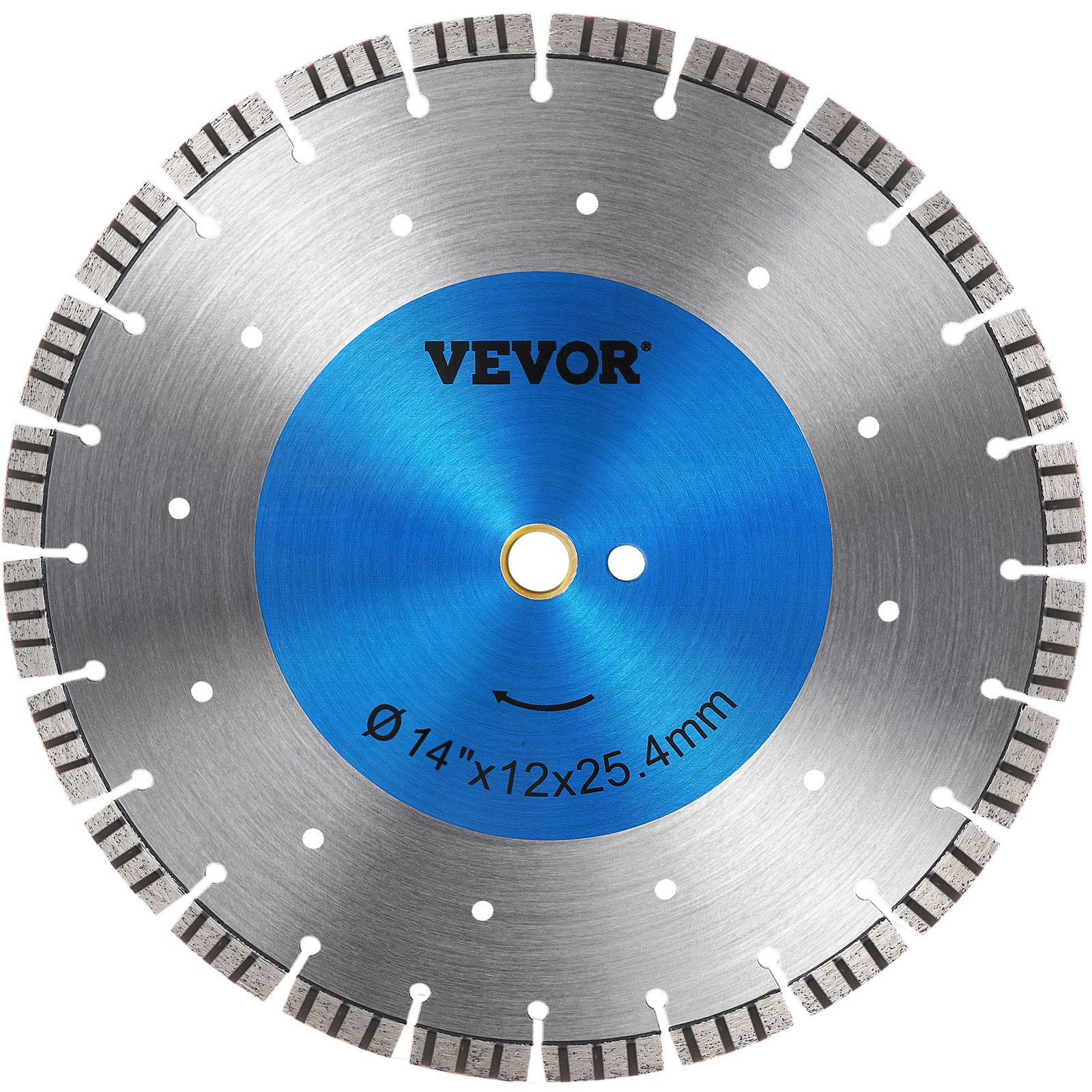 VEVOR 14インチ ダイヤモンドブレード コンクリートソーブレード セグメント高さ0.47インチ コンクリート用