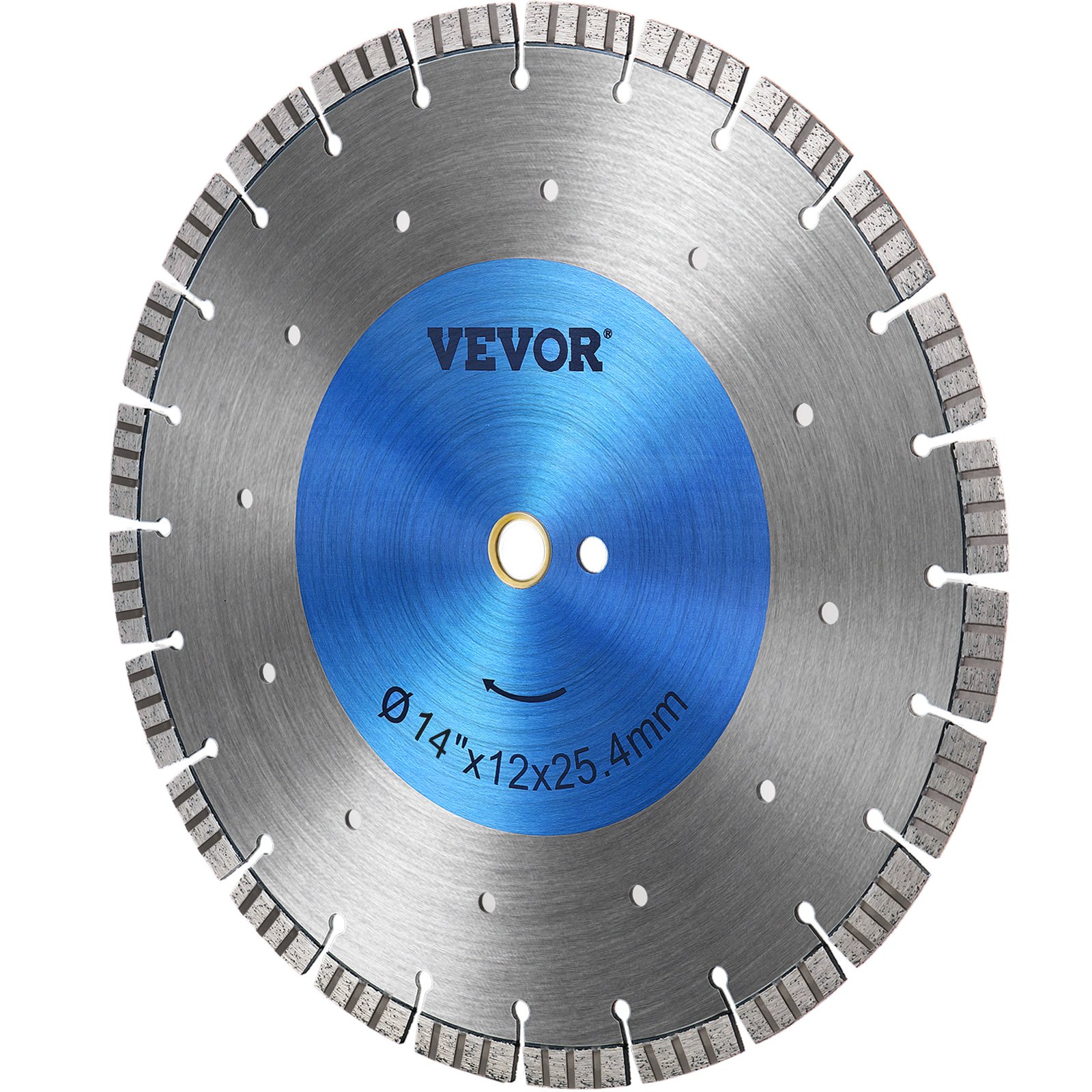 VEVOR 14インチ ダイヤモンドブレード コンクリートソーブレード セグメント高さ0.47インチ コンクリート用