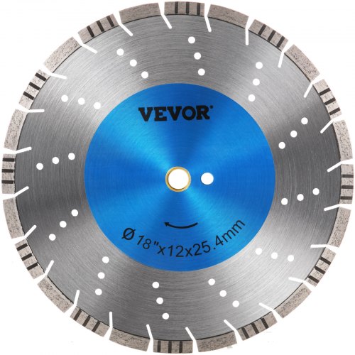 VEVOR 18インチ ダイヤモンドブレード コンクリートソーブレード セグメント高さ0.47インチ コンクリート用